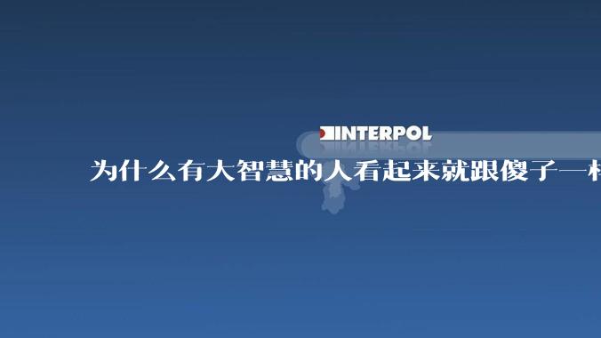 为什么有大智慧的人看起来就跟傻子一样？